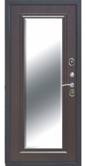 Входная дверь Гарда Серебро (Зеркало фацет)