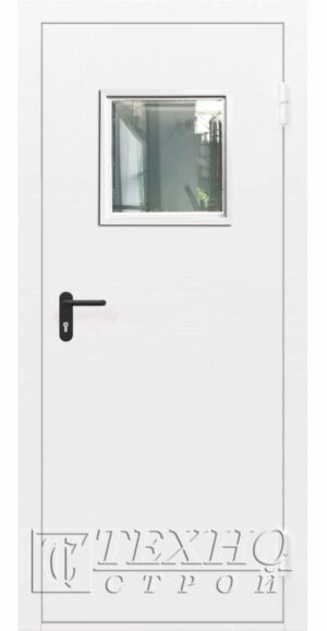 Техническая дверь с стеклопакетом ДМП-01
